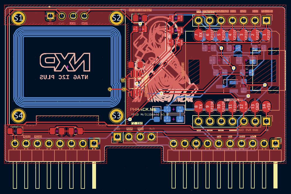 Kicad Fliptastic PCB